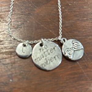 Pinky promise charm necklace
